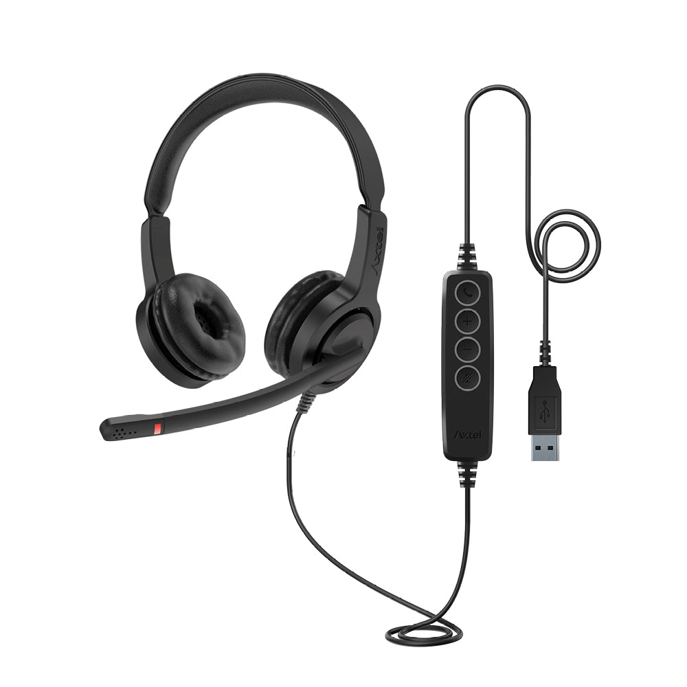 Axtel VOICE UC28 Duo NC Headset: Exceptional Sound Quality and Noise Cancellation