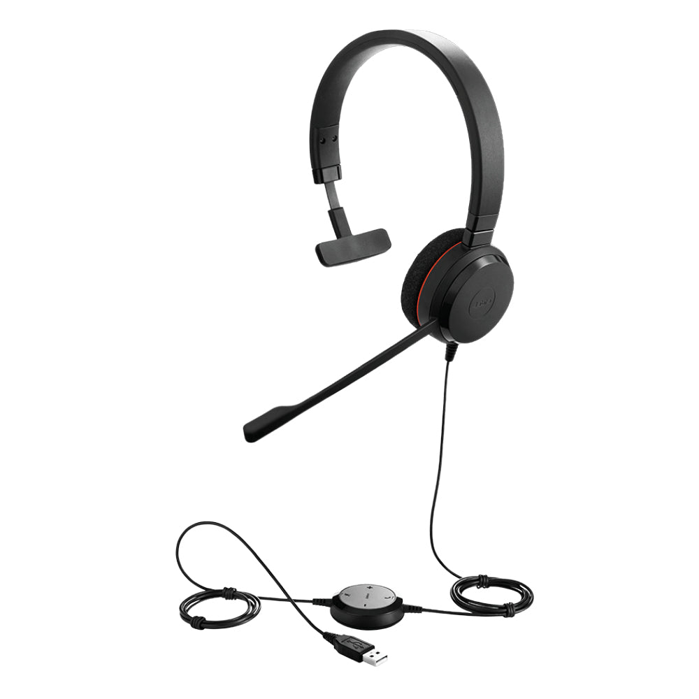 Jabra Evolve 20 Wired USB Headset with Call Management Controls