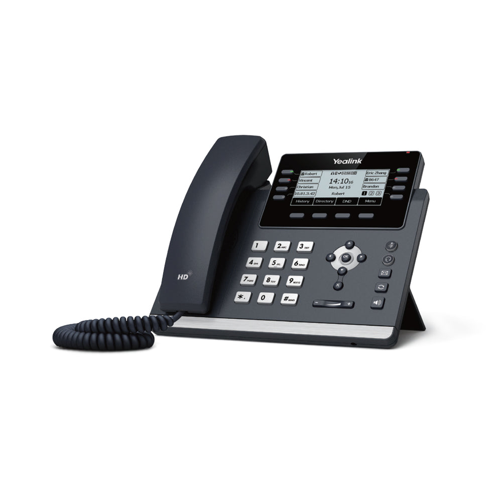 Yealink SIP-T43U IP Phone: 12-Line, HD Audio & Customisable Expansion –  PABX Warehouse