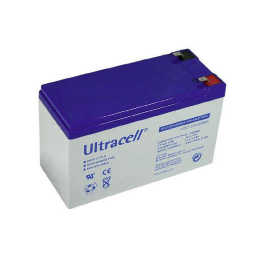 Multipurpose 12V 7.2Ah Rechargeable Sealed Lead Acid Battery by Ultracell