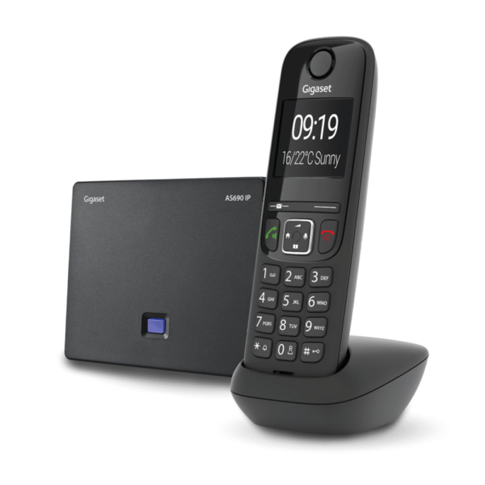 Gigaset AS690 IP Phone - Cordless Solution for Internet & Analog Telephony